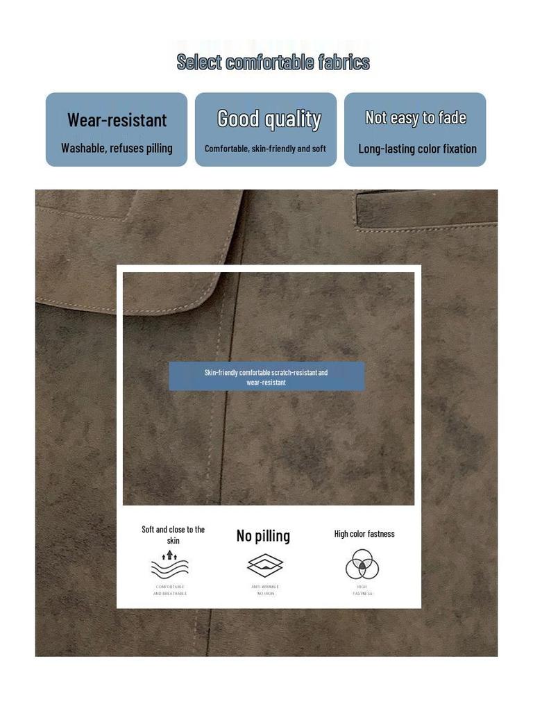 Women's High-Waisted Suede Plush Mini Skirt - Irregular A-Line Design for Autumn/Winter 2025