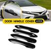 For 2018-24 Toyota Camry/-24 Corolla BLACK Door Handle Covers W/ Smartkey EA