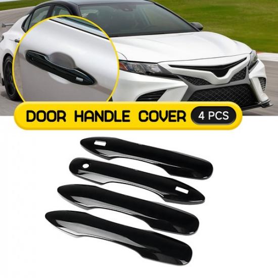 For 2018-24 Toyota Camry/-24 Corolla BLACK Door Handle Covers W/ Smartkey EA