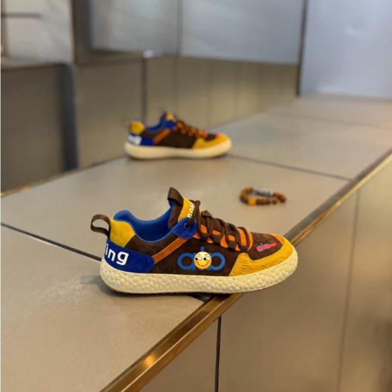 

Men s shoes color matching advanced sense, autumn new men s shoes retro ruffian handsome board shoes xlz 43