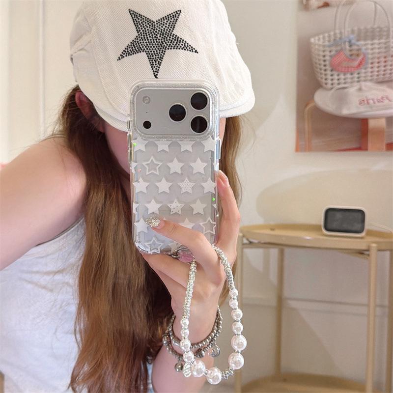 Glitter Star Phone Case for iPhone 17/16 Pro Max/15/14