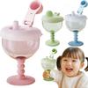 Leak-proof Learning Drinking Cup Plastic Goblet Cup Cute High-heel Cup  For Toddlers