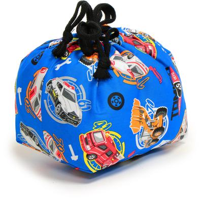 Tomica Drawstring Lunch Bag for Kids, Blue