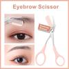 1-Pack Professional Brow Scissors - New Year's Beauty Reset Essential for At-Home Grooming