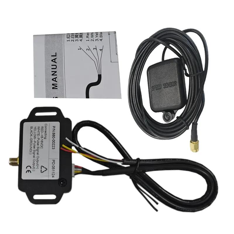 ELING Speedometer Sender Adapter Speed Signal Convertor Shift between GPS and Pulse with GPS Antenna 8-16VDC