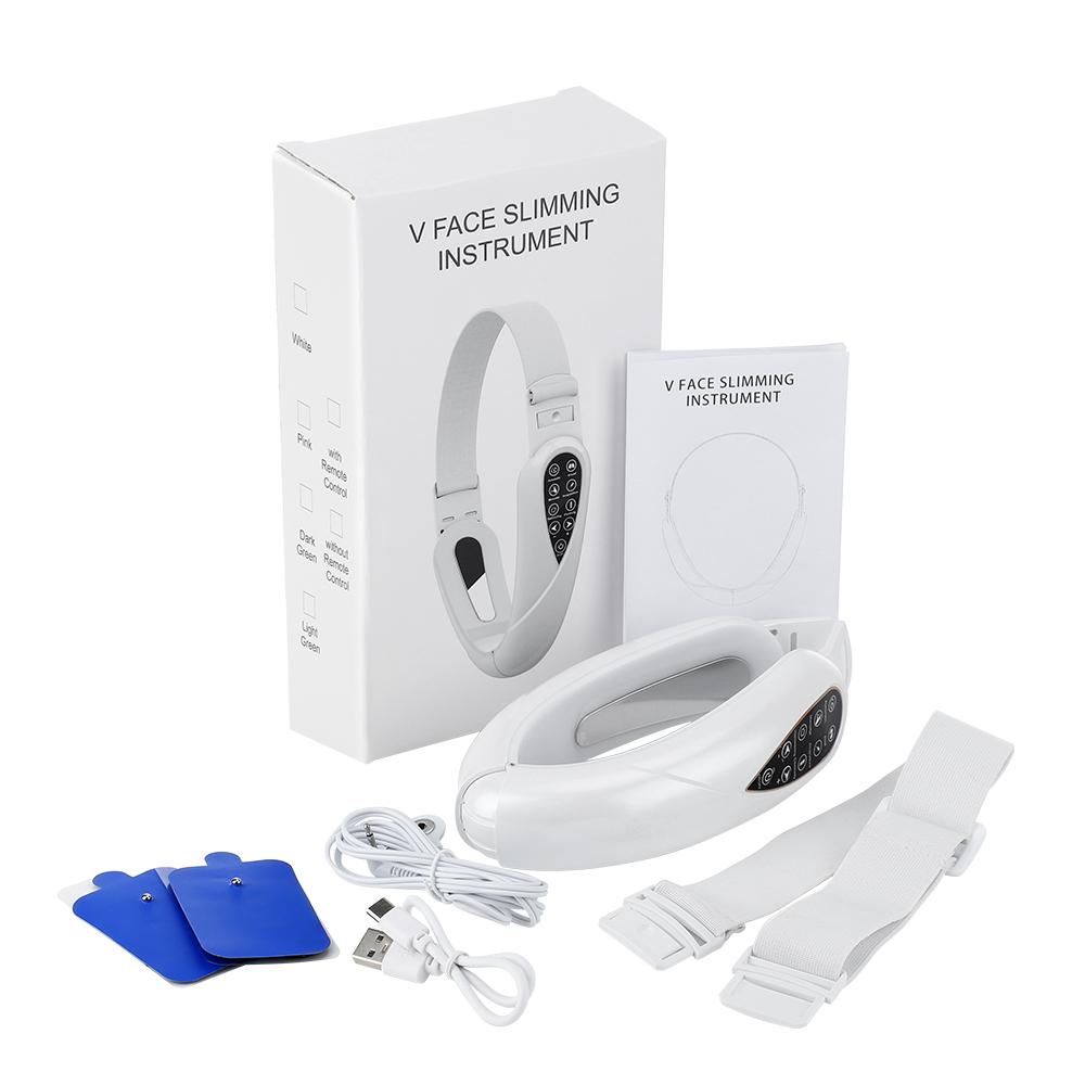 V Face Double Chin Remover Facial Massasger 5 Modes Electric Face Skin Lifting Firming Beauty Device Double Chin Reducer
