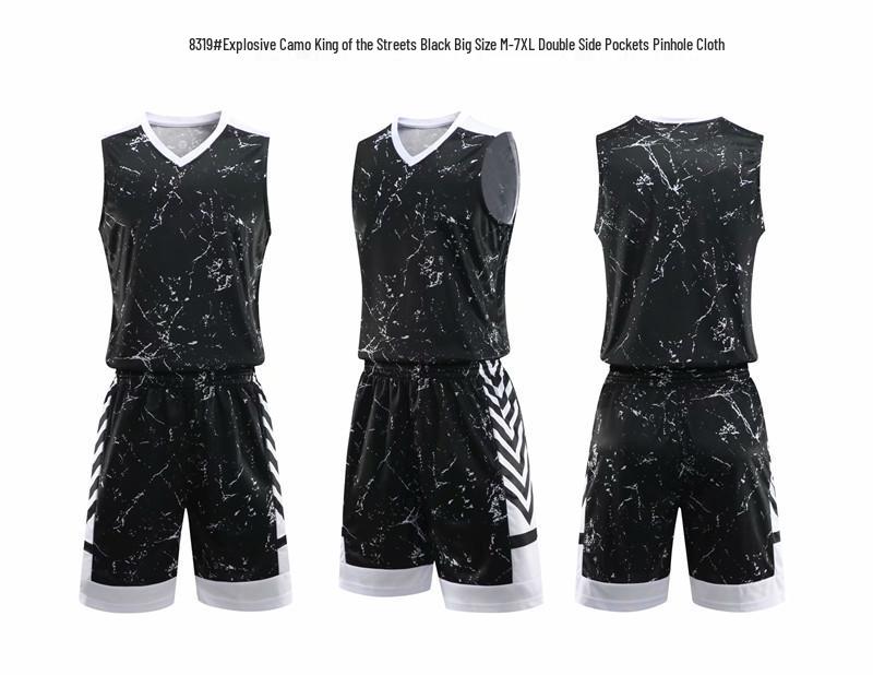

Мужской классический камуфляжный комплект баскетбольной майки для стритбола с принтом номера для тренировок и соревнований 4XS (100-110 cm)