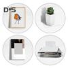 Invisible Floating Bookshelf Wall Mounted Book Shelves for Book Plants DVDs Iron Wall Organizer for Home Office Classroom