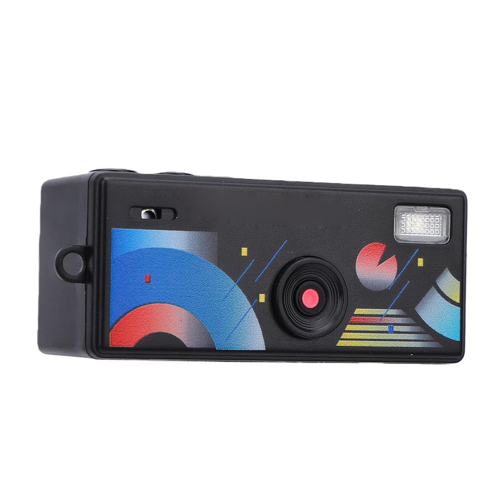 Portachiavi Fotocamera Digitale Schermo a Colori Flip da 0,96 Pollici Fotocamera Retrò con Flash Integrato per Registrazioni di Vita Nero