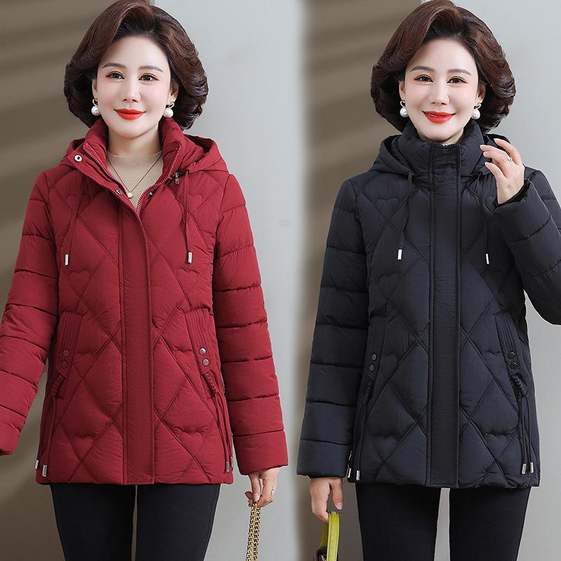 Middle-aged and Elderly Winter Down Cotton-padded Clothes Thermal Cotton-padded Clothes Women's Winter Cotton-padded Jackets