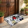 Floor Mat Soft Flannel Rug Non-Slip Absorbent Mat for Bathroom Bedroom Home Decor H-Hunter and H-Hunter Anime
