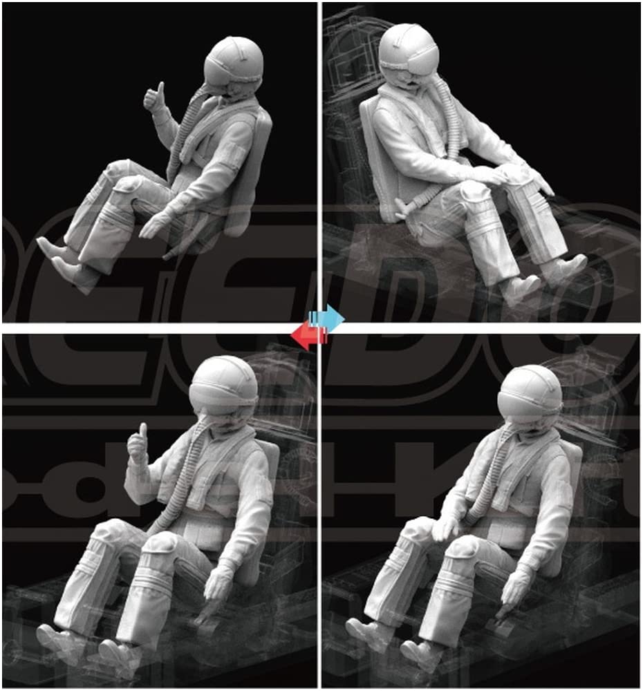 Freedom Model Kit US Air Force Female Pilot Seated Pose Resin Kit FRE132004 1/32 F-5E/F, RF-5E Vol.4