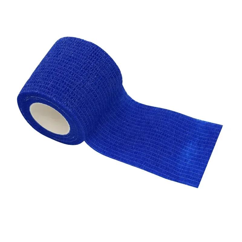 1Roll 2.5/5/10cm*4.5m Gauze Medical Bandage Self-adhesive Breathable Elastic Bandages for Sports Fixing Finger Wrist Leg