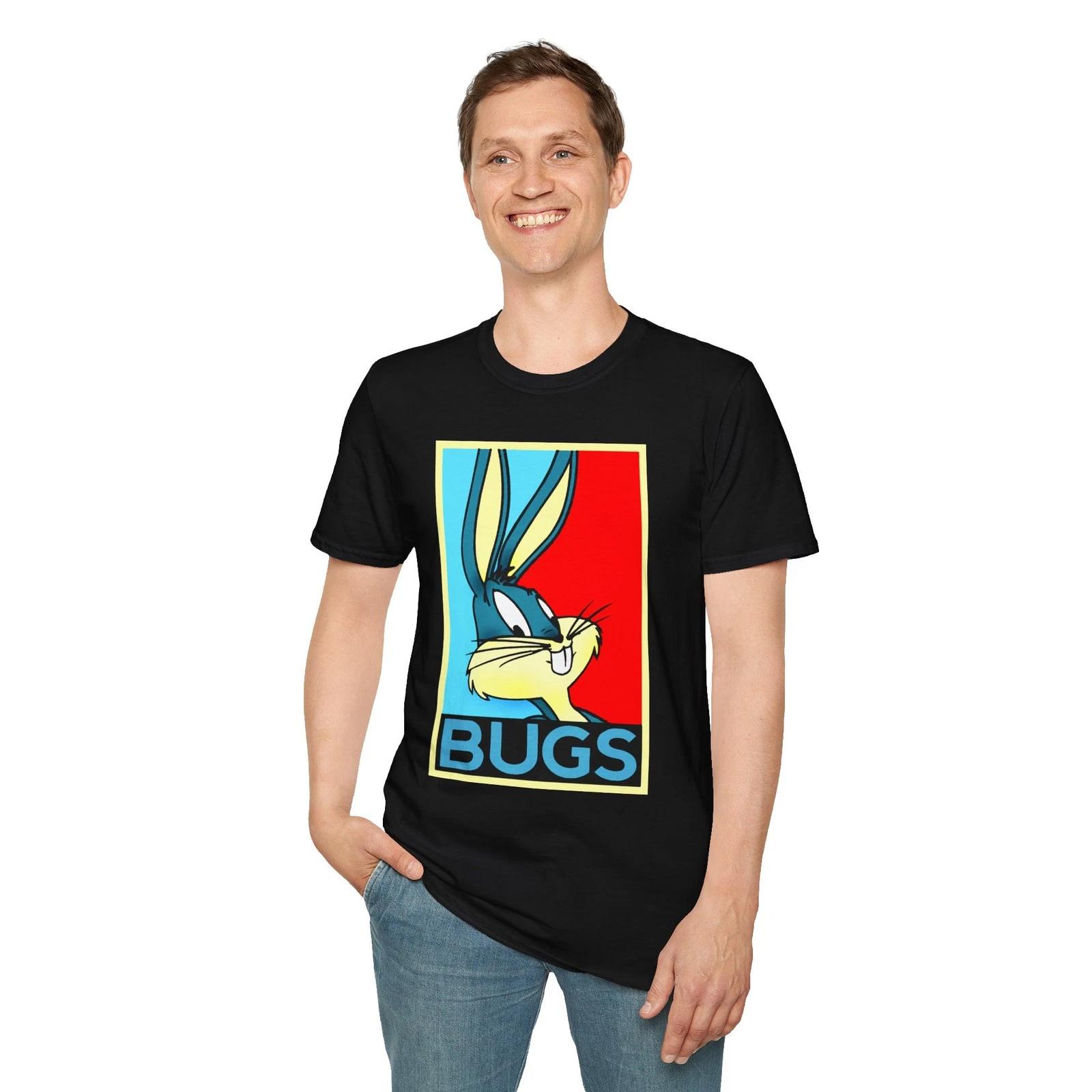 

Bugs Bunny Graphic T-Shirt | Unisex Cartoon Tee, Fun Gift, Casual Wear, [...] L