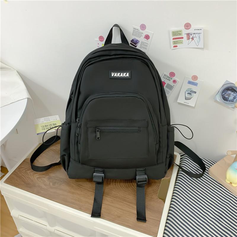 Schoolbag Simple School Bag Female Japanese ins College Student Versatile Travel Large Capacity Backpack Junior High School Student Backpack