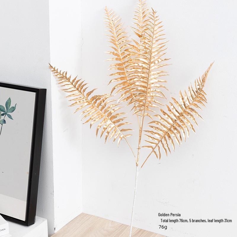 Gold Eucalyptus & Ginkgo Leaves for Wedding, Christmas & New Year Decor