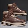 Autumn new British retro high-top Martin boots casual shoes high-top short boots leather shoes