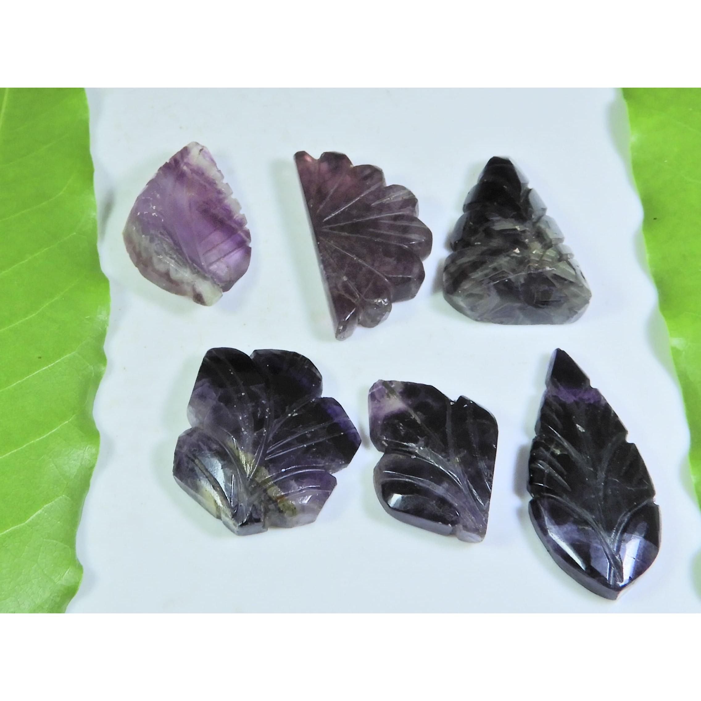 

Натуральный Флюорит Резьба Разноцветный Фантазийный Кабошон Свободный Драгоценный Камень Лот 6 Шт. A-293