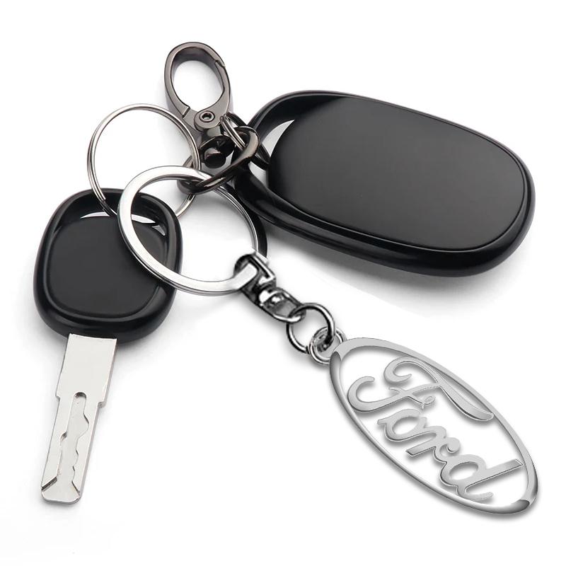 Car Accessories 3D Metal Car KeyChain Key Ring Chain Auto Styling For Ford Focus 2 MK2 MK3 Fiesta Mondeo Ranger Kuga