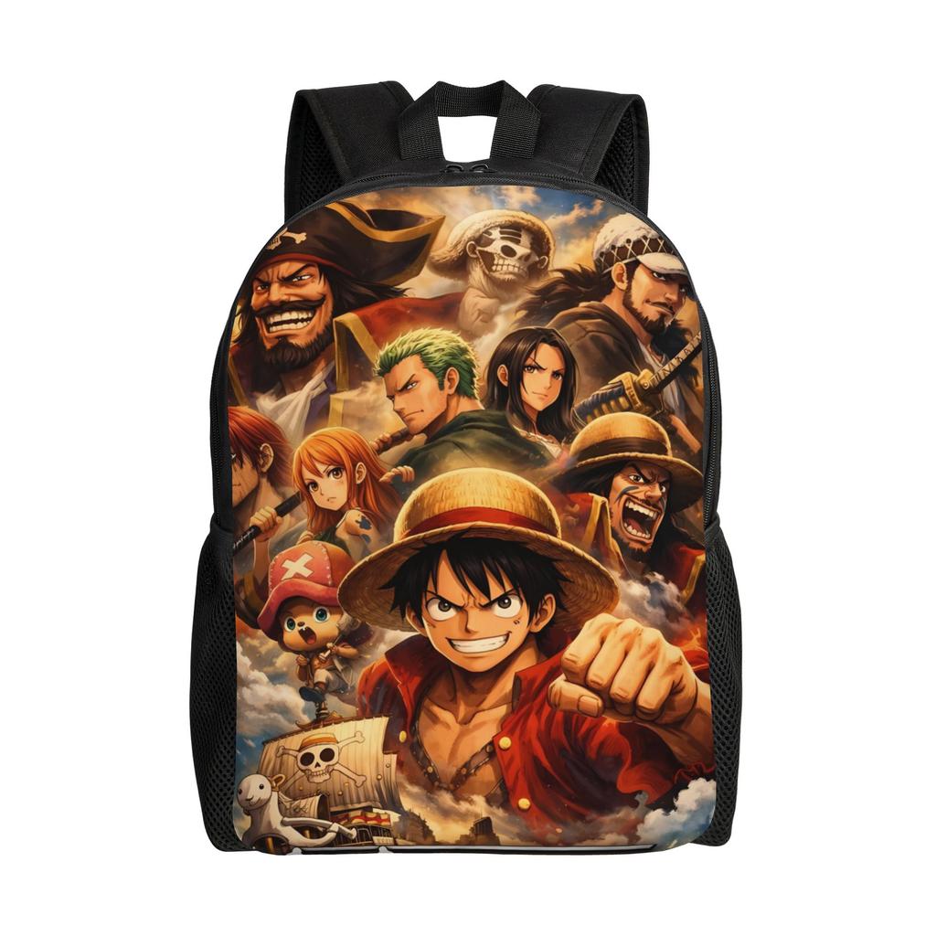 Epic Pirate Ship Luffy One Piece Backpack Pretty Backpacks Student Unisex Workout High School Bags High Quality Rucksack