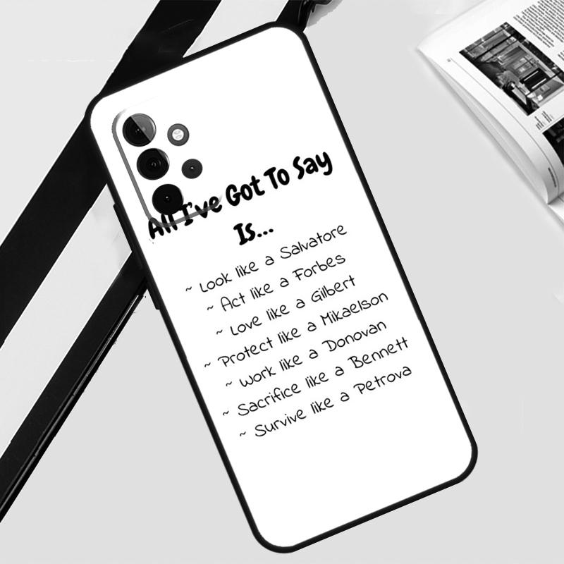 

Чехол Originals Дневники вампира Для Samsung Galaxy A12 A22 A32 A52 A56 A36 A26 A16 A06 A54 A34 A14 A13 A53 A15 A35 A55 Samsung A25