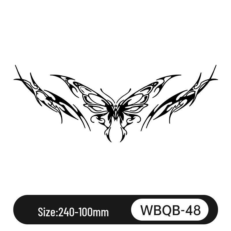 Waterproof Herbal Juice Tattoo Decals - Semi-Permanent, Non-Reflective for Men & Women’s Arms, Chest, Back