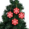 Graceful Wooden Christmas Tree Decorations Including Snowflakes And Star Ornaments