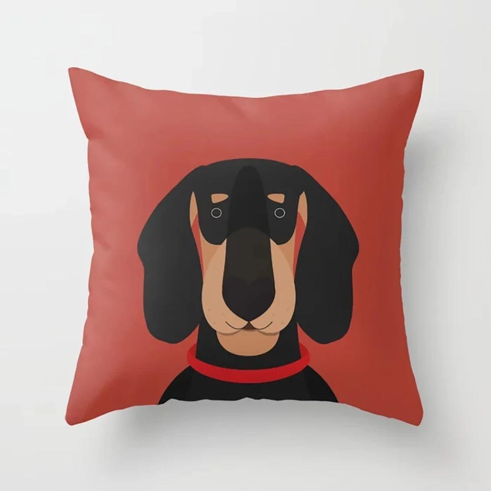 Cute Animal Pattern Pillowcase Office Living Room Car Ornaments Home Pillowcase