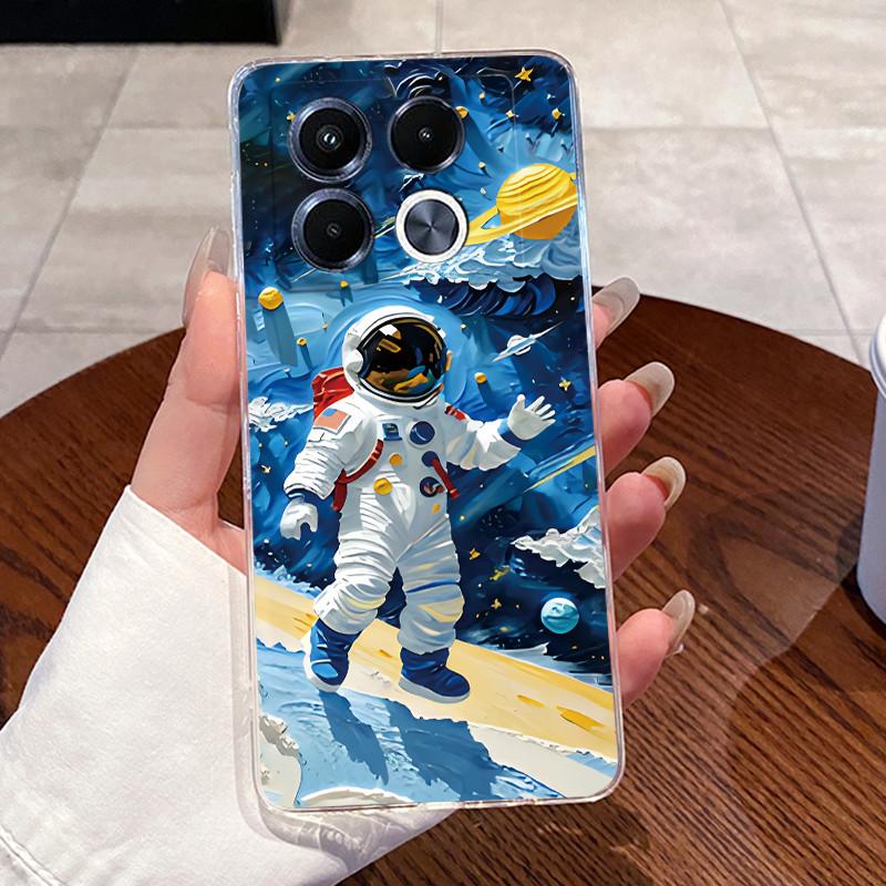 Jelly Casing For Infinix Note 40 5G X6851 X6852 Fundas Capa Clear Silicone Soft TPU Back Cover Cute Cat Rabbit Heart Phone Case