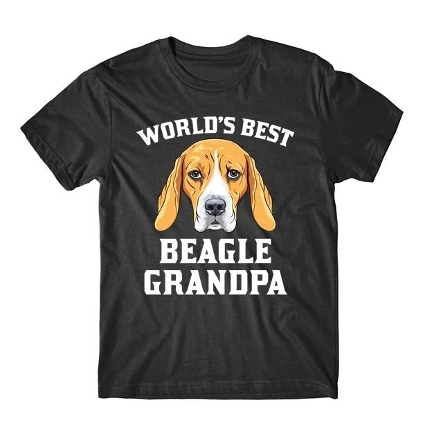 World s Best Beagle Grandpa Dog Graphic T-Shirt 3XL