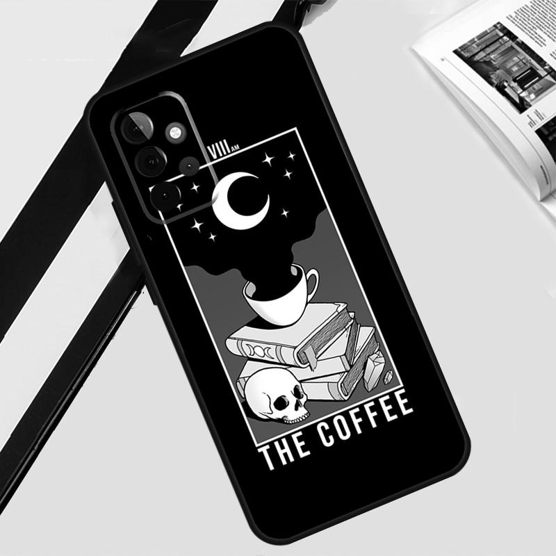 Books And Coffee Case For Samsung Galaxy A54 A34 A14 A56 A36 A26 A16 A06 A12 A22 A32 A52 A13 A53 A15 A35 A55