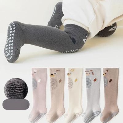 Cartoon Mid-Calf Crew Animal Anti-slip Floor Socks for Baby Kids Stockings Winter Thicken Warm Knee High Socks Over-The-Calf