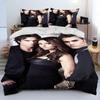 The Vampire Diaries Bettwäsche-Set 3D-Druck Bettbezug Bettwäsche-Set Steppdeckenbezug mit Kissenbezug King Queen Size Kindergeschenk