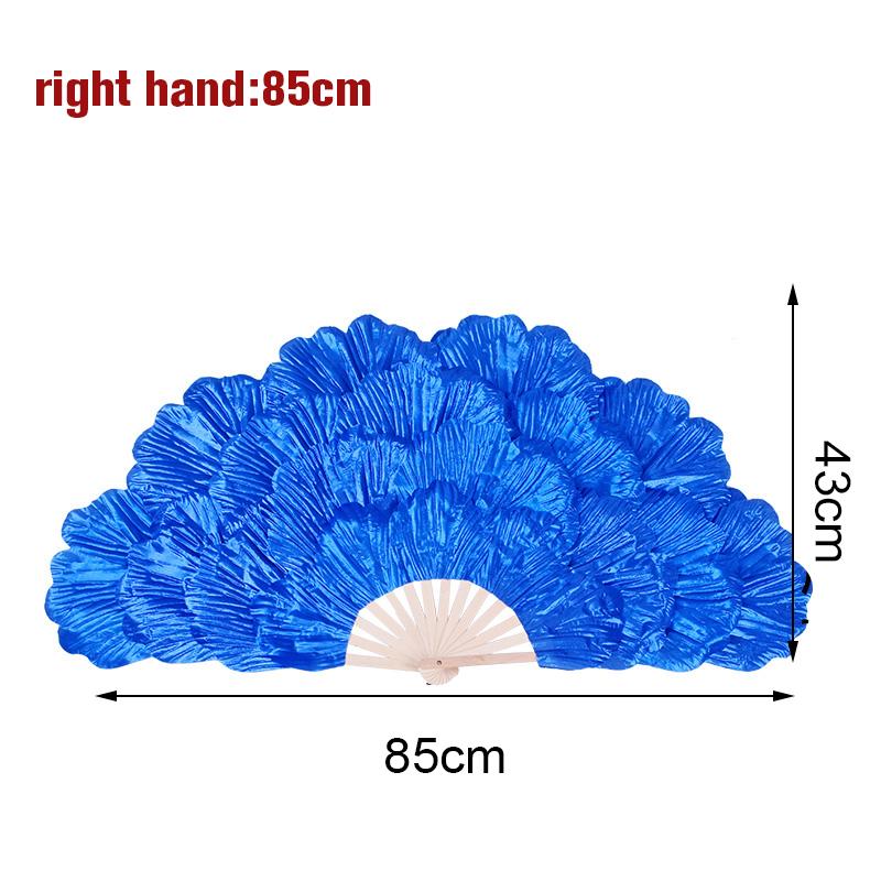 Chinesischer Tanzfächer Pfingstrosenblatt Tanzfächer Bühnenperformance Requisiten Doppelseitiger Yangko Tanz Faltfächer Party Dekoration
