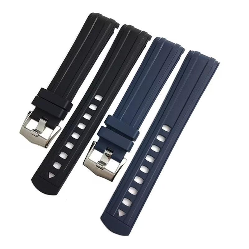 Omega Seamaster 300 Men's FKM Rubber Strap for De Ville Speedmaster Universe Watches