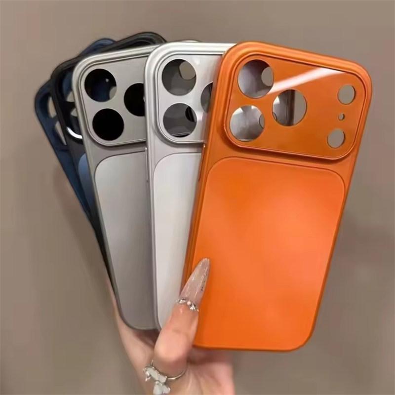 Luxuriöse Hartmatte Defender Hülle für iPhone 17 Air 16 15 14 13 Pro Max 17Pro Schützende Acryl-Bumper-Armor-Abdeckung