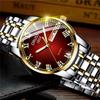 Swiss Automatic Men's Luminous Stainless Steel Calendar Watch – Korean Style Quartz for Couples