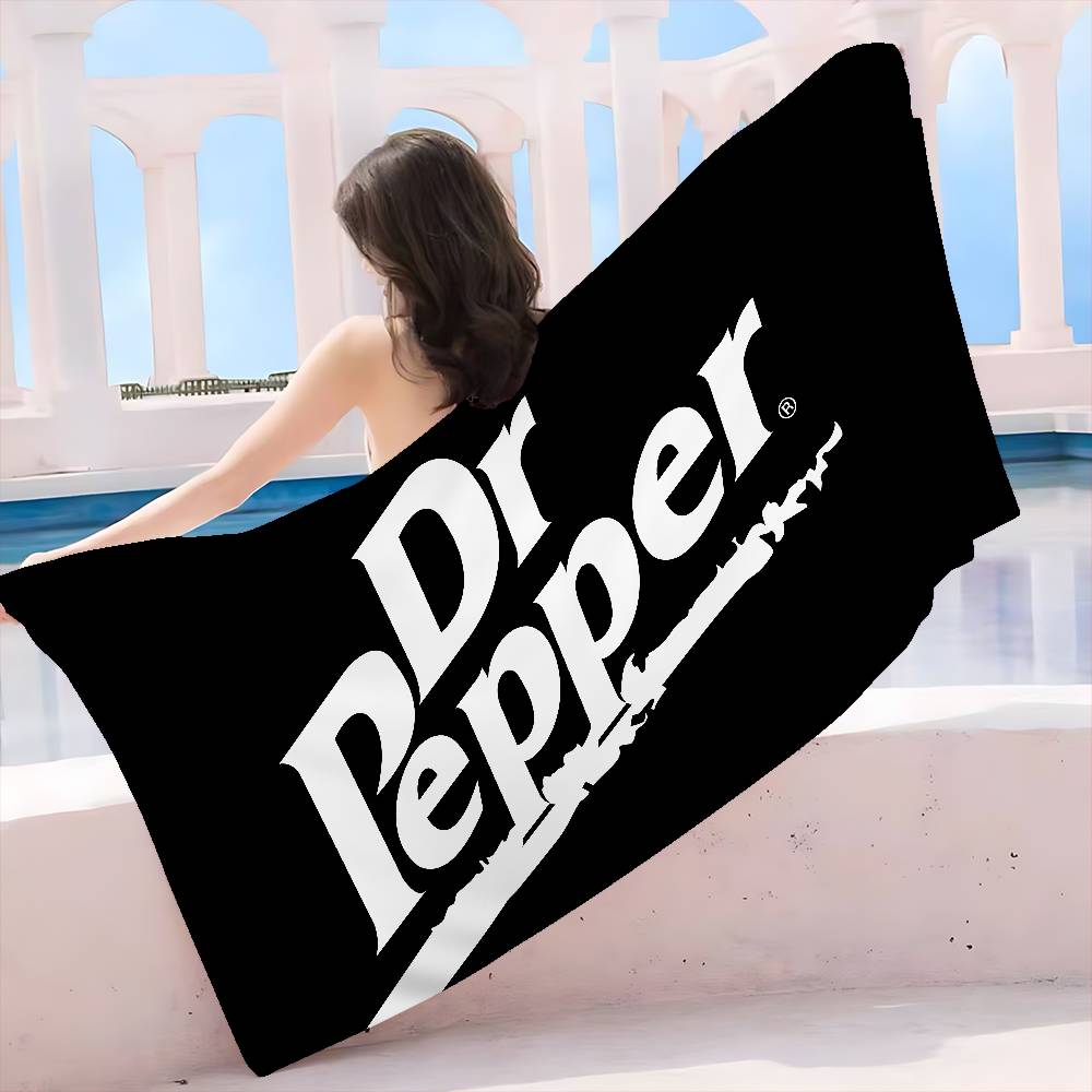 D-Dr P-Pepper Cartoon Microfiber Blanket Quick Drying Beach Towels Oversized Printing Super Absorbent Pool Towel Blanket