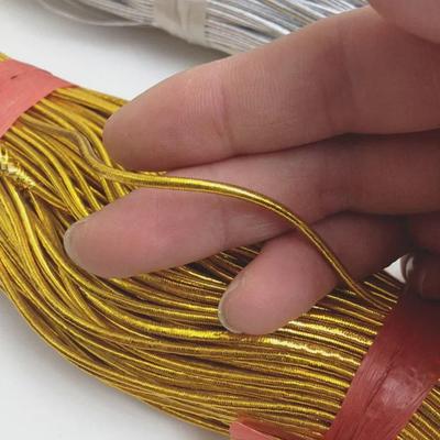 Gold- und Silber-Elastikdraht (1 mm bis 2 mm) Seil für Tags