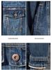 2025 Men's Loose Casual Denim Jacket for Spring and Autumn - Teenager Workwear Shirt Top