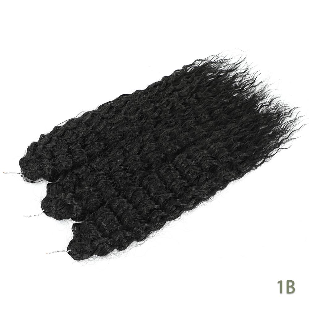 Per Crochet a Twist Sintetico Resistente al Calore Macchina Trama Doppia 22 Pollici 300g 3Pz/Lotto#1B #4 BUG2 Estensioni Trama Onda d'Acqua