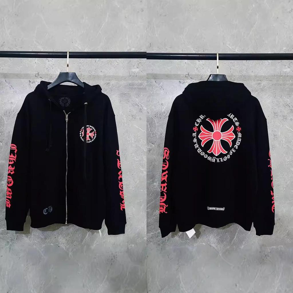 Vyšívaná mikina s křížem a podkovou pro muže a ženy - Podzimní oblečení