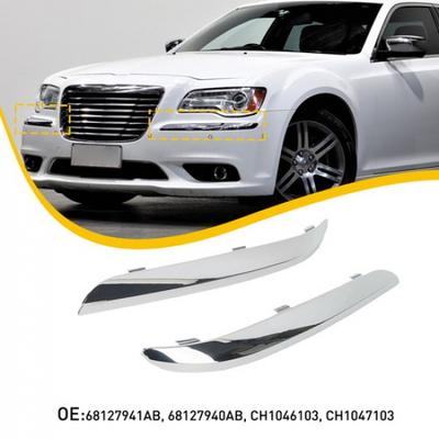 68127941AB 68127940AB Bumper Trim For 11-14 Chrysler 300 Accent Front Chrome EXV