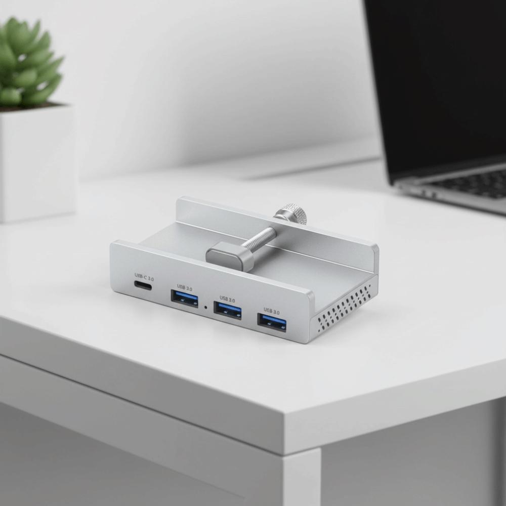 Power Supply USB HUB Clamp USB3.2/3.0/2.0 High Speed HUB Expansion Dock  External Connectivity