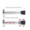 Hydraulic Door Stopper Stainless Steel Rubber Telescopic Anti Collision Silent Protection for Handle Home Improvement Dodgers