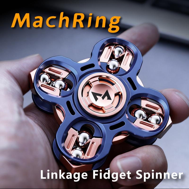 Fideget Toy Metal Tuning Fork Fidget Spinner Toy For Adults Edc Focus Stress Relief Gift Cool Birthday Present For Men Teens