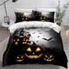 Halloween Horror Bedding Set Boys Girls Twin Queen Size Duvet Cover Set With Pillowcase Bed Kids Adult Fashion Home Textiles