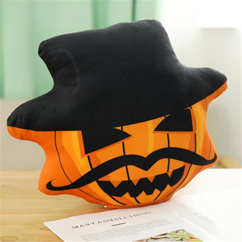 Pumpkin Plush Halloween Cushion Stuffed Toy Cartoon Doll Decorations Gift Kids
