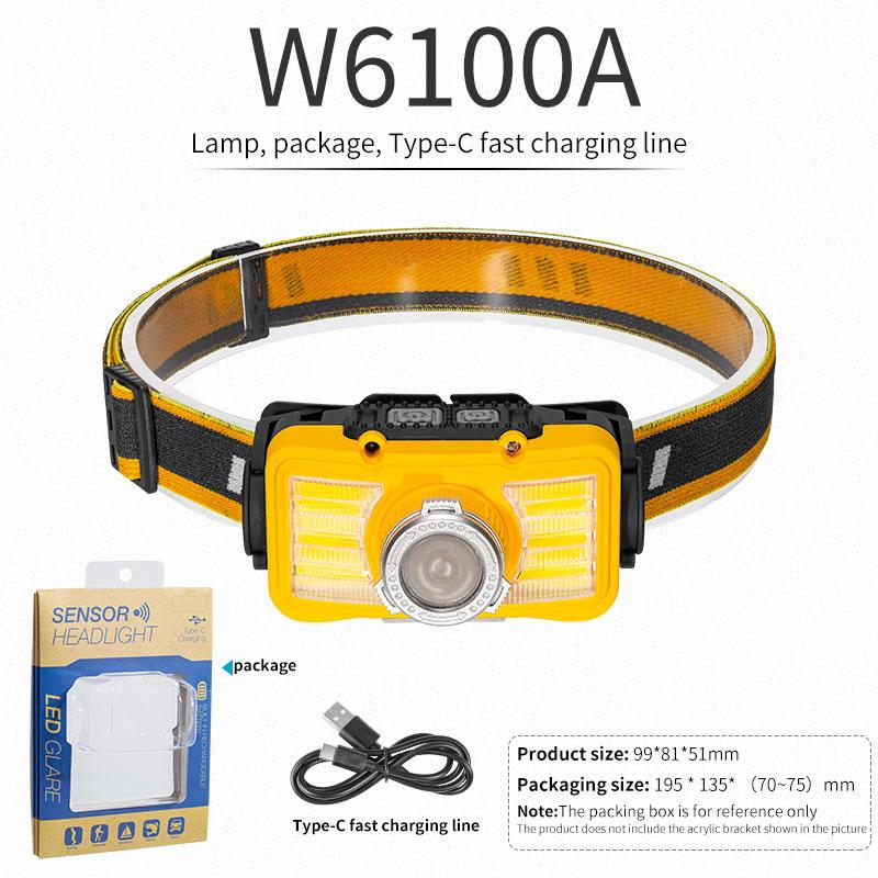 LED Headlamp For Camping Hunting LED Headlight Mini Head Light USB White Light Head Lamp Flashlight