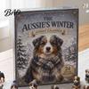 Acrylic Australian Shepherd Collectibles The Aussie's Winter Advent Calendar, 24-Day Countdown Ornament Set Collectible Figurines with Mini
